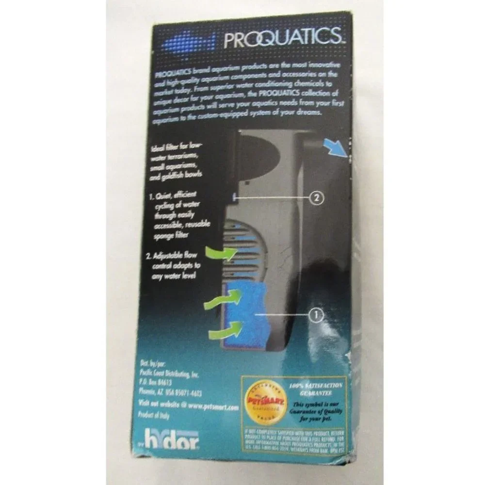 New Aquarium 100GPH filter for up to 10 gals